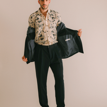 חולצת ויסקוזה 32- הדפס פרחי ים