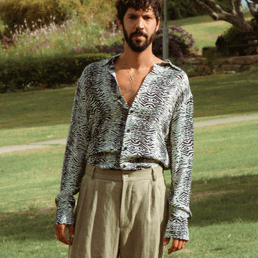 חולצת ויסקוזה - הדפס זברה