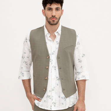 חולצת כותנה 7 - טקסטורת פרחים