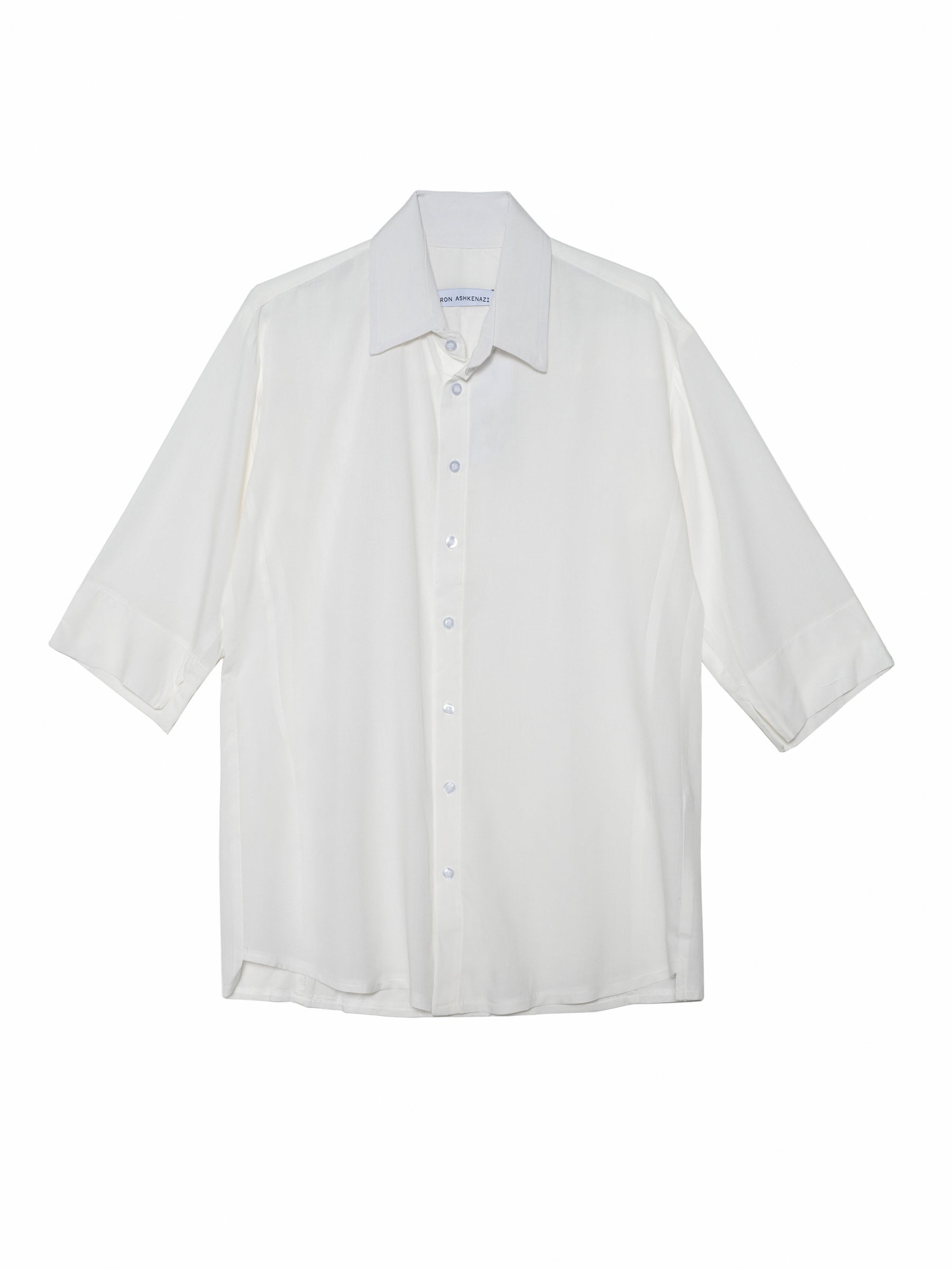 חולצת ויסקוזה לבן חלק