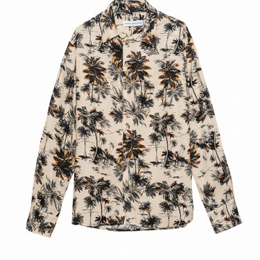 חולצת ויסקוזה - הדפס דקלים