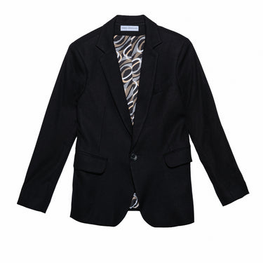 ז׳קט פשתן - שחור