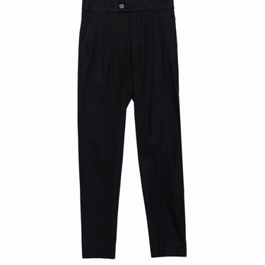 מכנסי פשתן - שחור