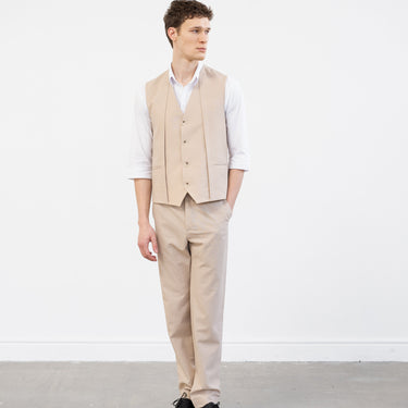 וסט פשתן - בז'