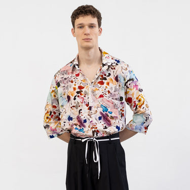 חולצת דפוס צבעי מים 23-חולצה בדפוס ALL OVER