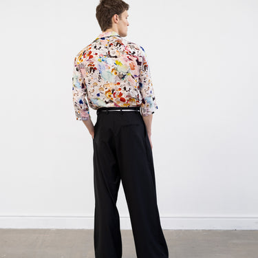 מכנסי קז'ואל אוברסייז - שחור