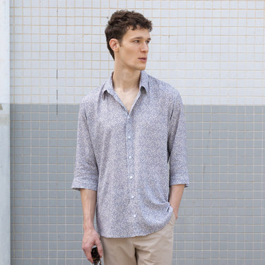 חולצת ויסקוזה - הדפס עלעלים