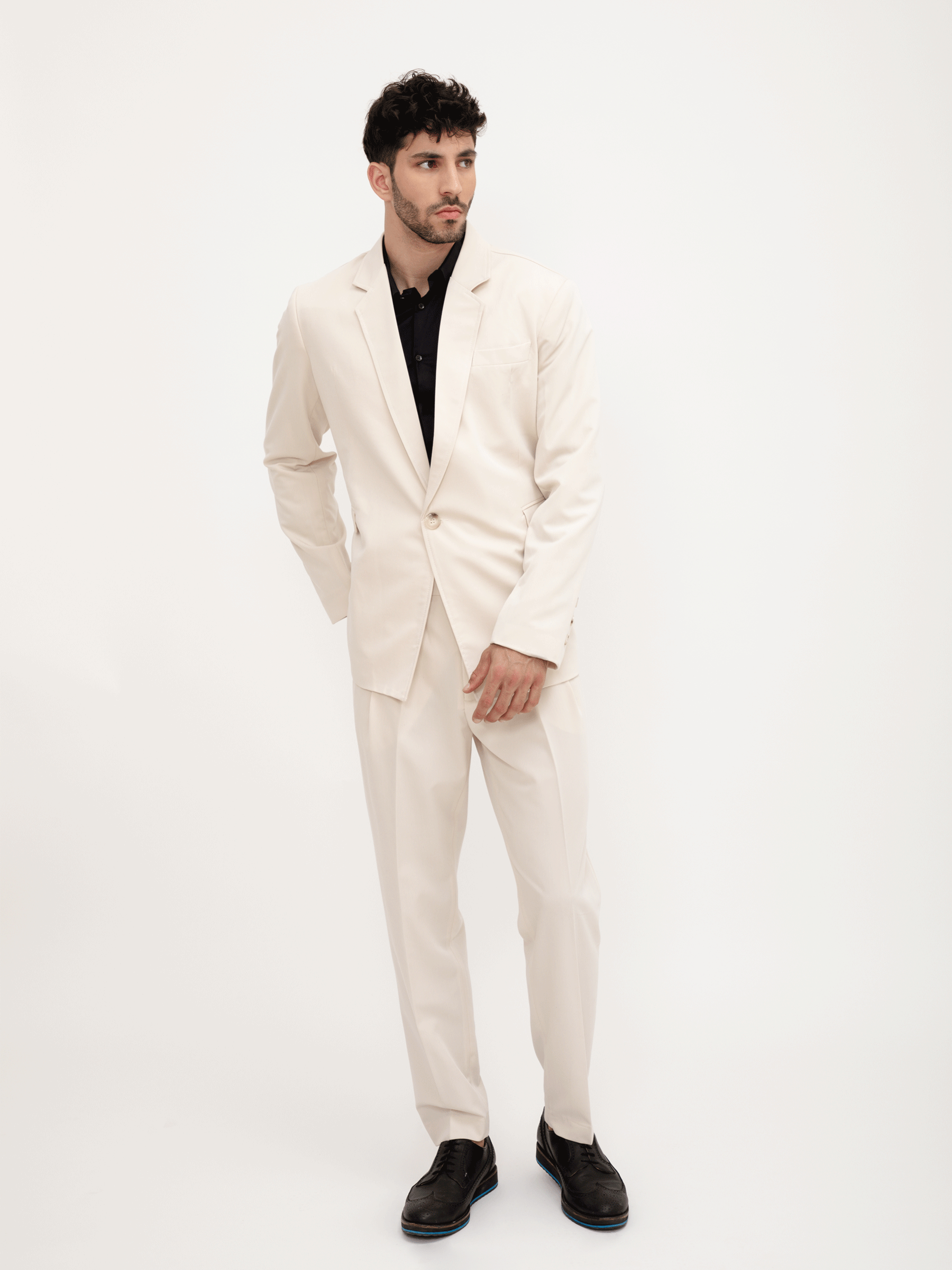 מכנסי ויסקוזה - שמנת