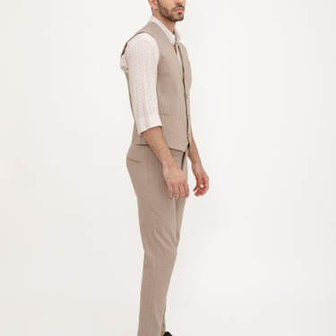 מכנסי SLIM FIT -  מוקה