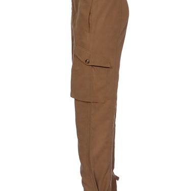 מכנסי דגמח מבד קופרו חרדל